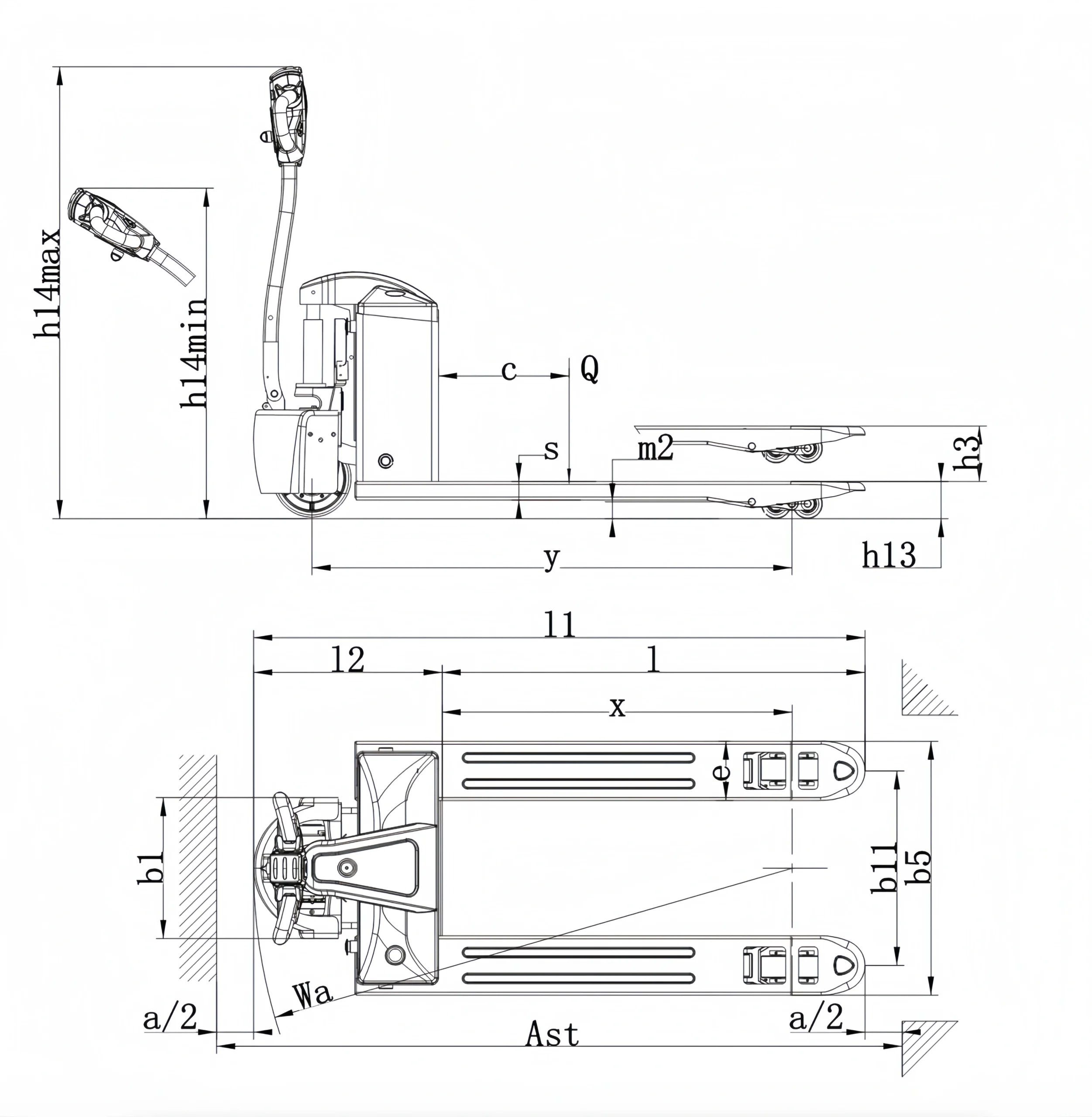 QSLiFT EPT15Q Electric Pallet Truck – The Agile and Efficient Entry-Level Solution - Слика 4