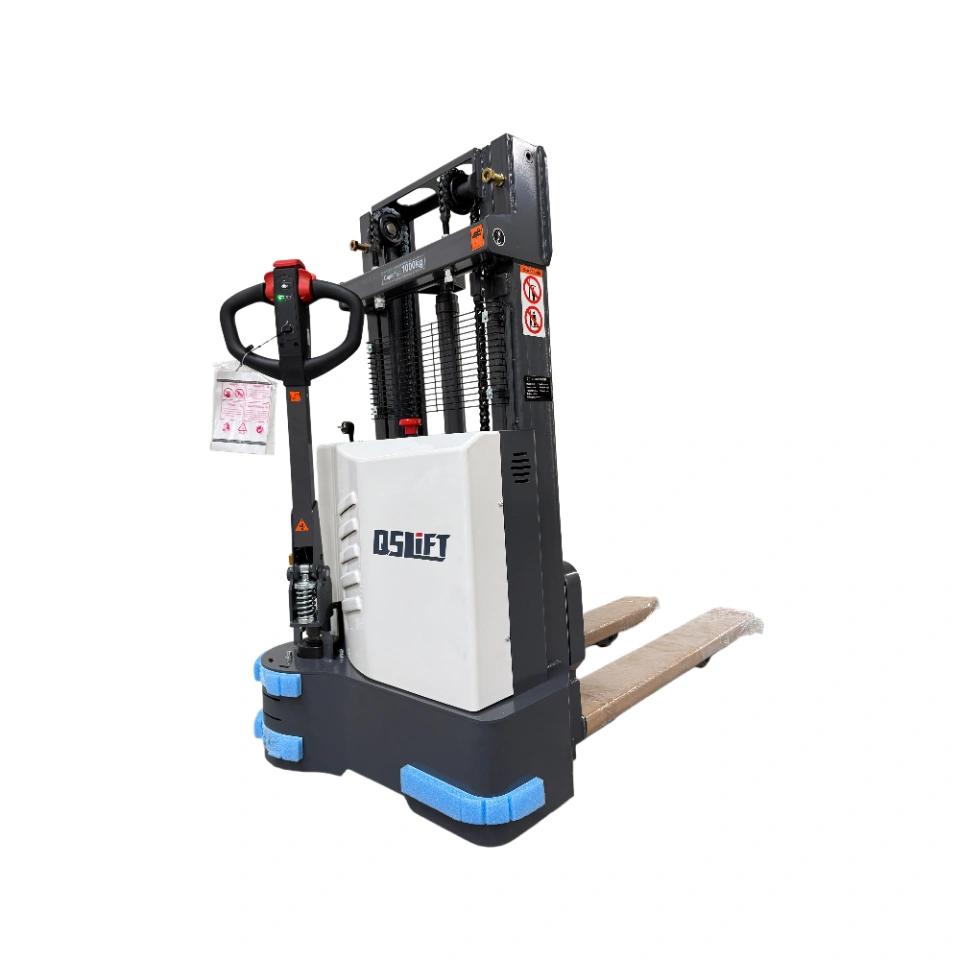 QSLiFT QES10E-20 Electric Walkie Stacker, capacity 1000kg, lift height 2000mm - Слика 2