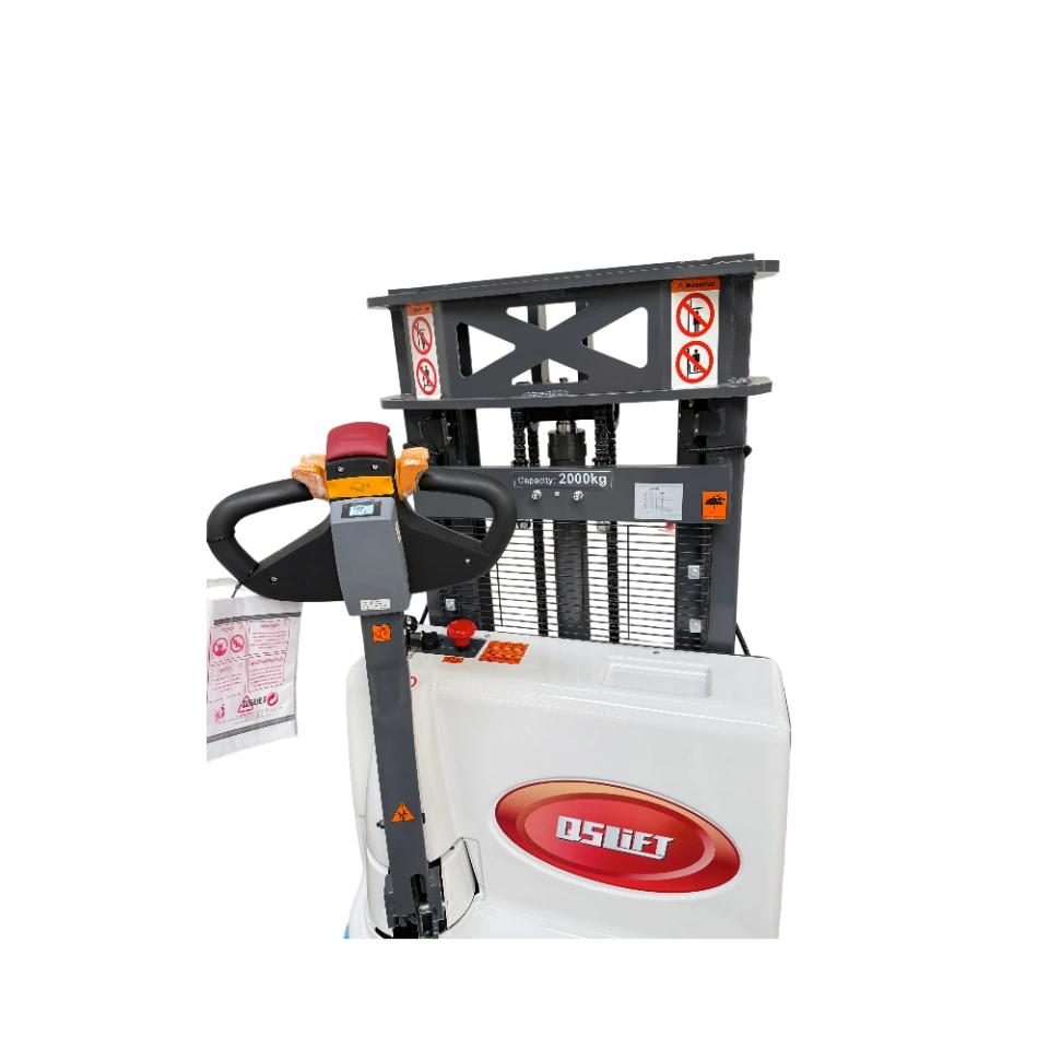 QSLiFT QES20E-20 Electric Walkie Stacker, capacity 2000 kg, lift height 2000 mm - Слика 2