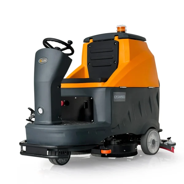 01 QSMC90 Industrial Ride-On Floor Sweeper | 48V Heavy-Duty Sweeping Machine