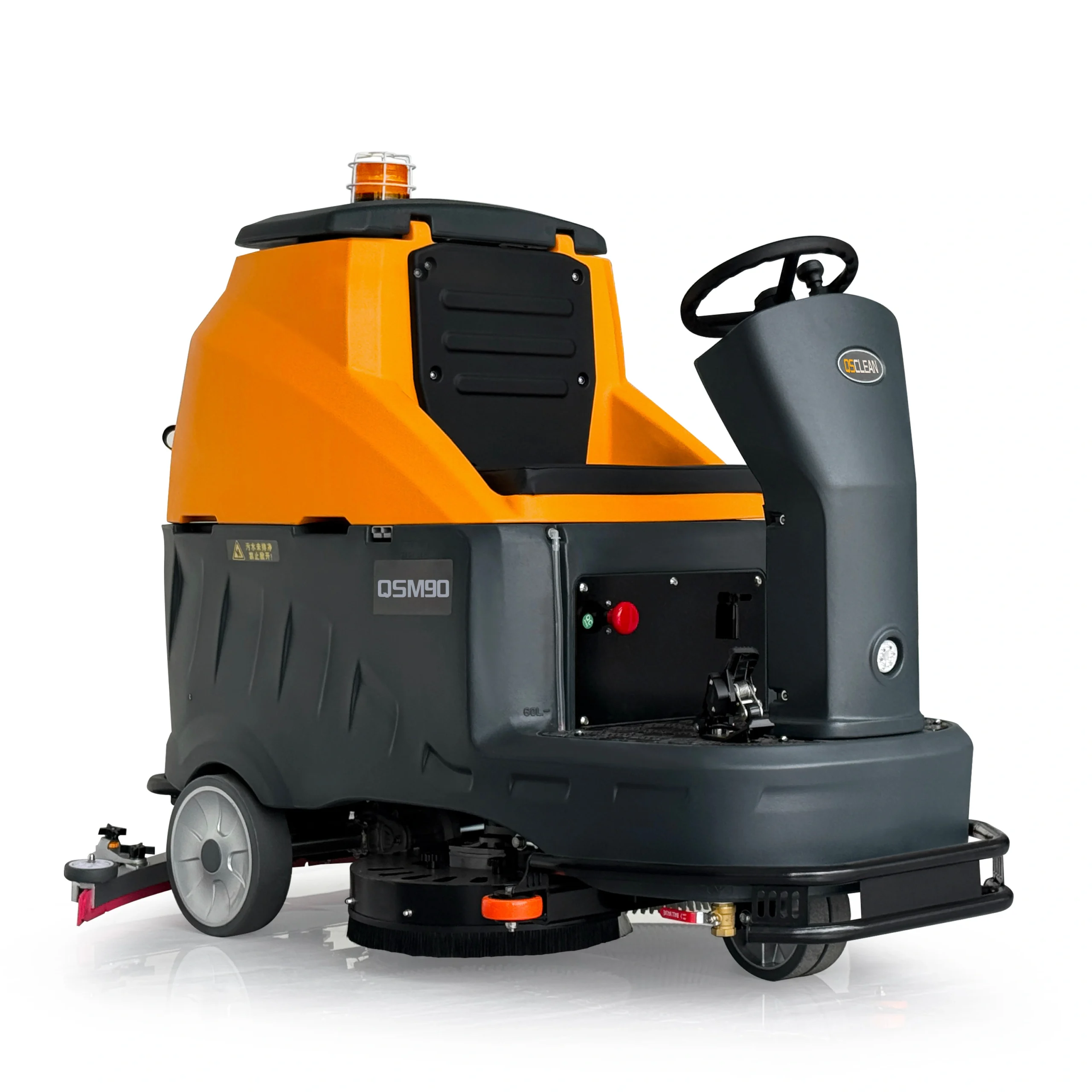 QSMC90 Industrial Ride-On Floor Sweeper | 48V Heavy-Duty Sweeping Machine - Слика 2
