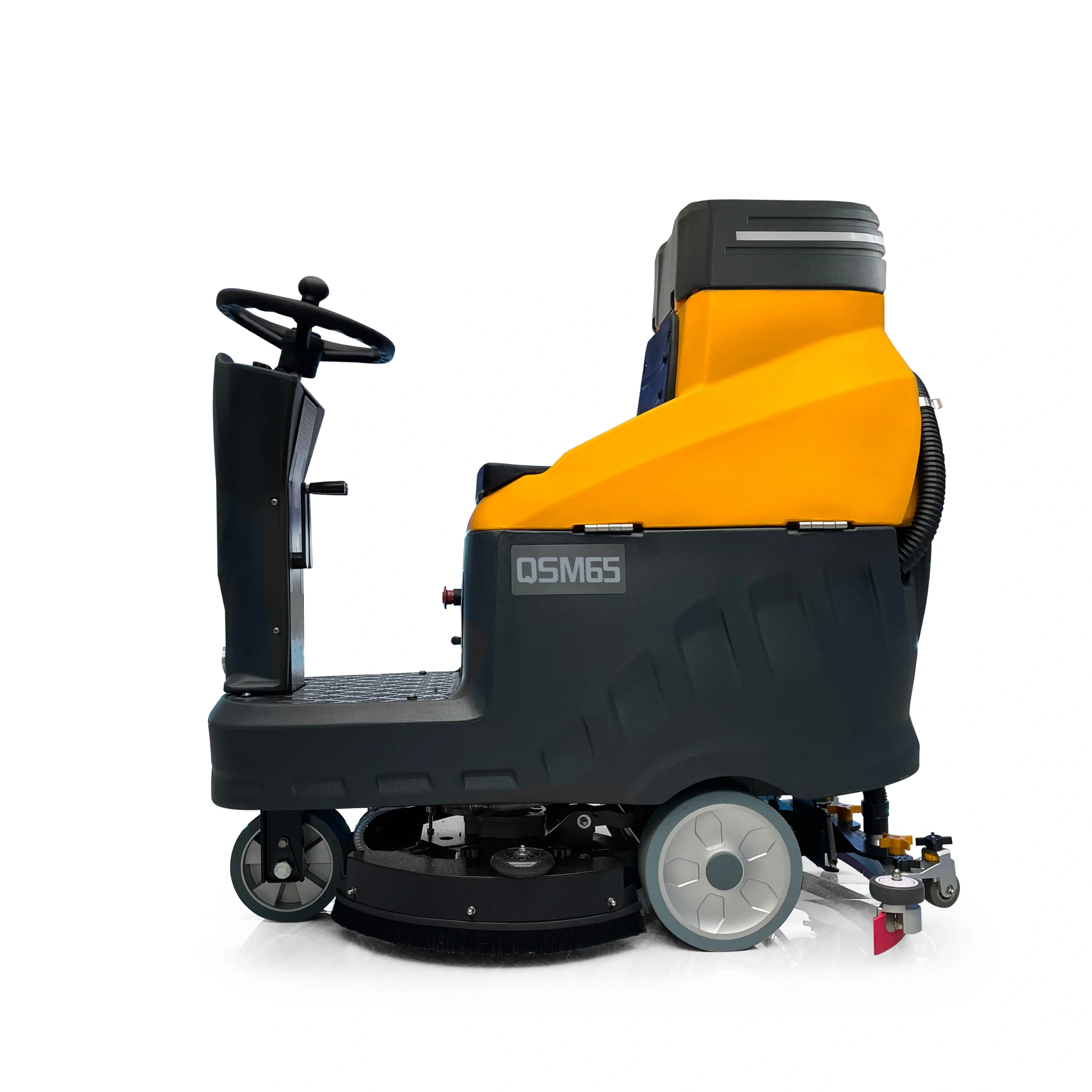 QSM65 Mini Ride-On Floor Scrubber Dryer | 24V Single Disc Auto Scrubber - Слика 3