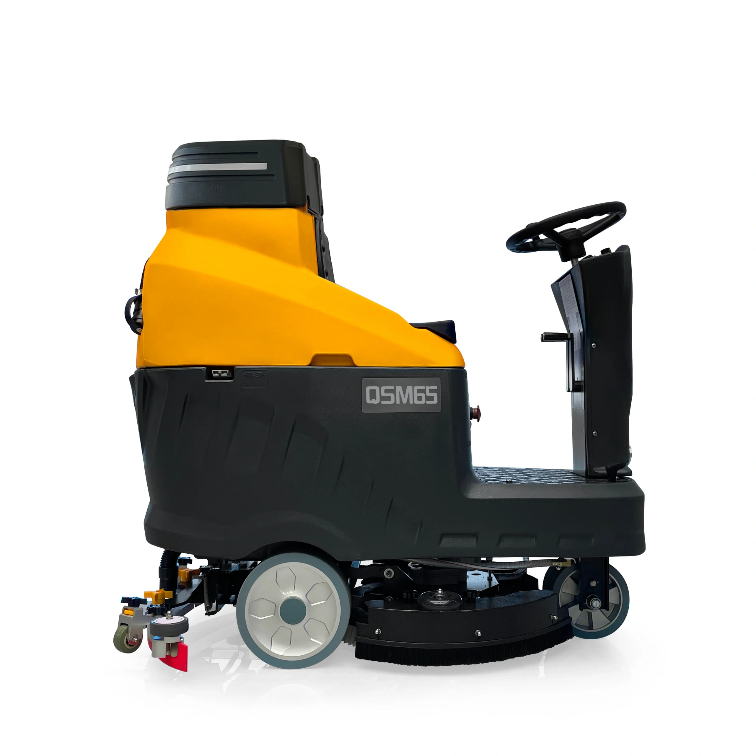 QSM65 Mini Ride-On Floor Scrubber Dryer | 24V Single Disc Auto Scrubber - Слика 4