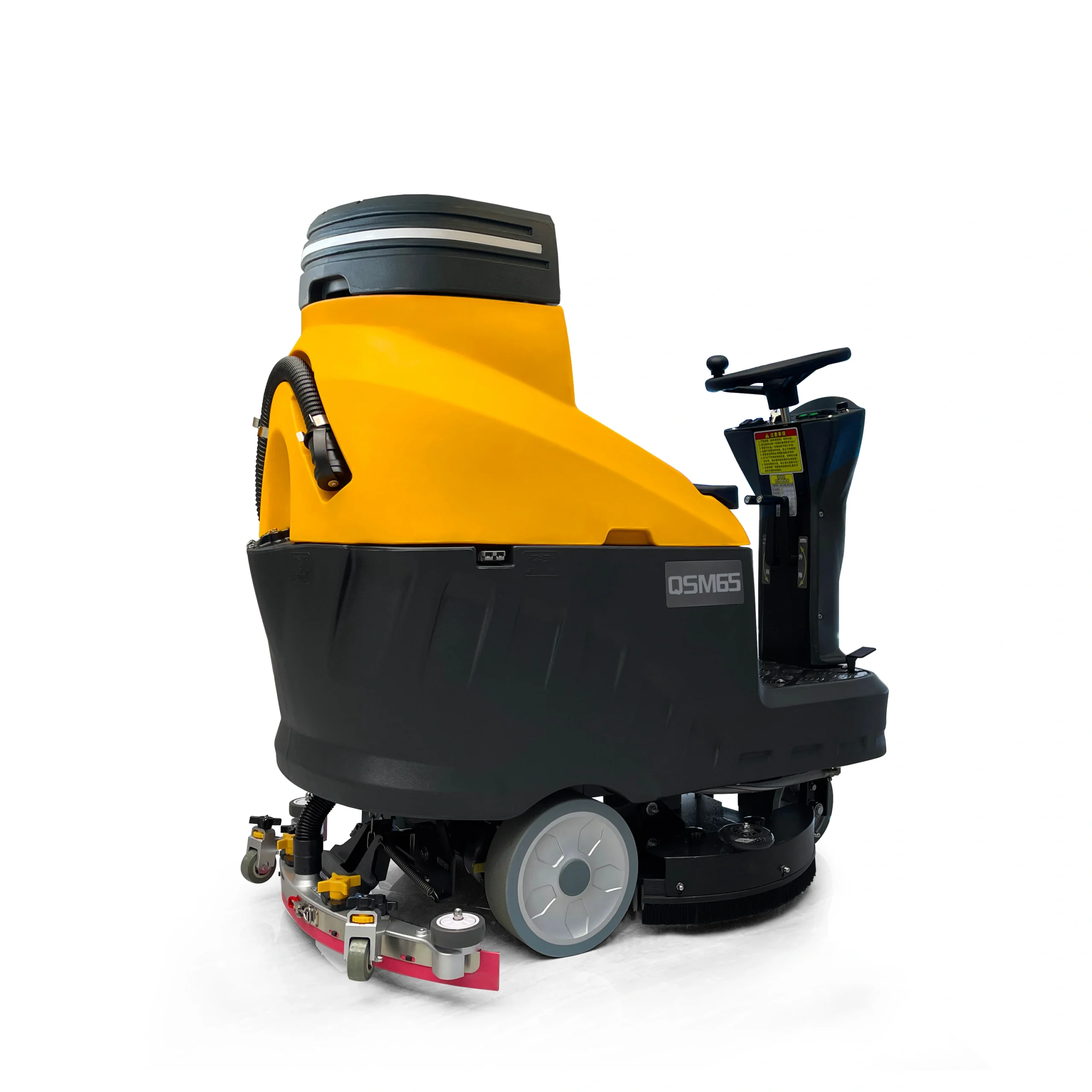 QSM65 Mini Ride-On Floor Scrubber Dryer | 24V Single Disc Auto Scrubber - Слика 7